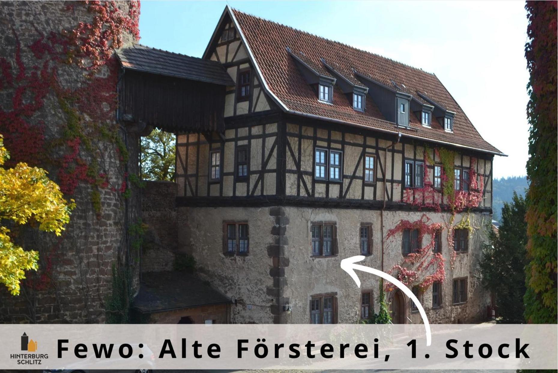 Alte Foersterei - Elegantes Apartment In Der Historischen Hinterburg Schlitz - Nahe Fulda Und Bad Hersfeld Екстериор снимка